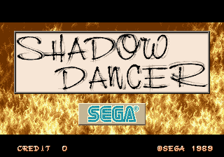 Shadow Dancer (World) Title Screen